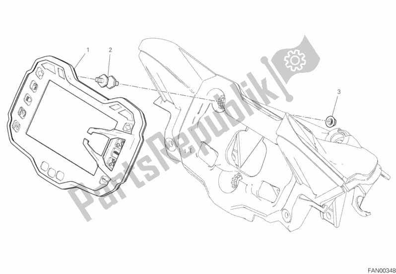 Alle onderdelen voor de Instrumentenpaneel van de Ducati Multistrada 950 S Thailand 2020